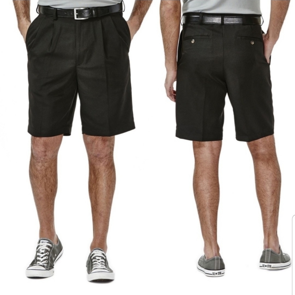 Men's Haggar Pleated Shorts- 32